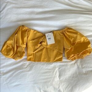 Oliviah Front Knot Bustier Crop Top